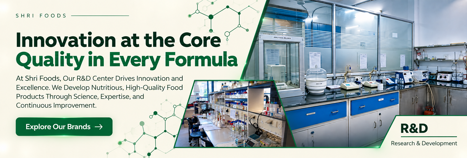 Shri Foods R&D Research & Development — Innovation at the Core, Quality in Every Formula